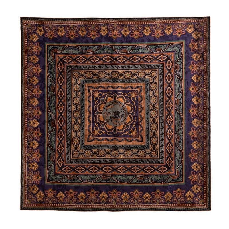 Silk Square Scarf 100% Mulberry Shawl Mom Vintage Style Sun Protection