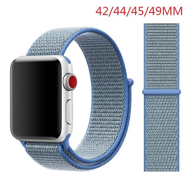 Nylon Band For Apple Watch Series Watch 9 8 / Ultra 2 7 6 SE 5/4/2/1 38 42MM Replacement Strap Loop for Iwatch Series 3 40/41/44 /45MM/49MM