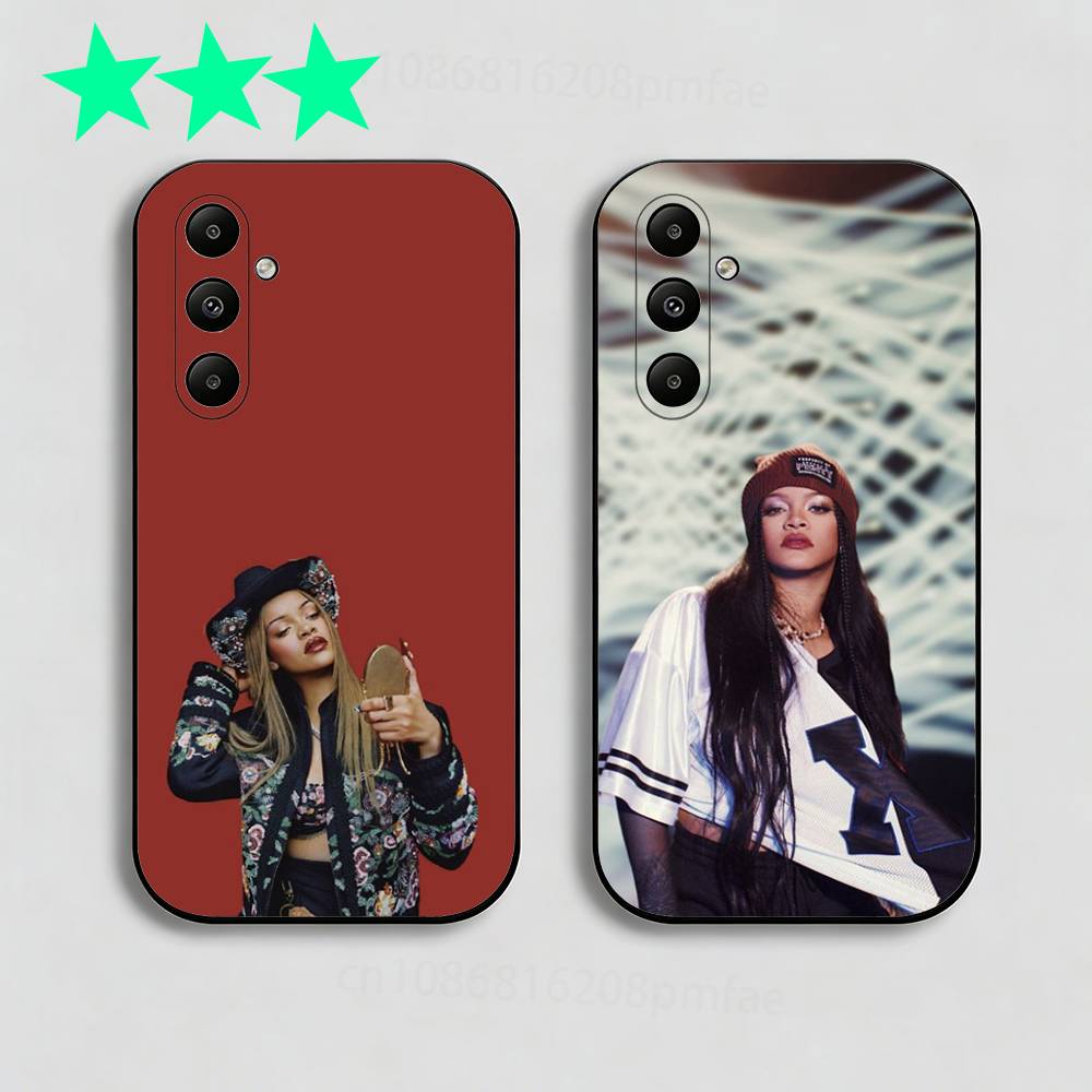 BADgalriri R-Robyn R-Rihanna Fenty Чехол для телефона Samsung Galaxy A13,21s,22,31,32,40,52,71,A91 Мягкий черный корпус