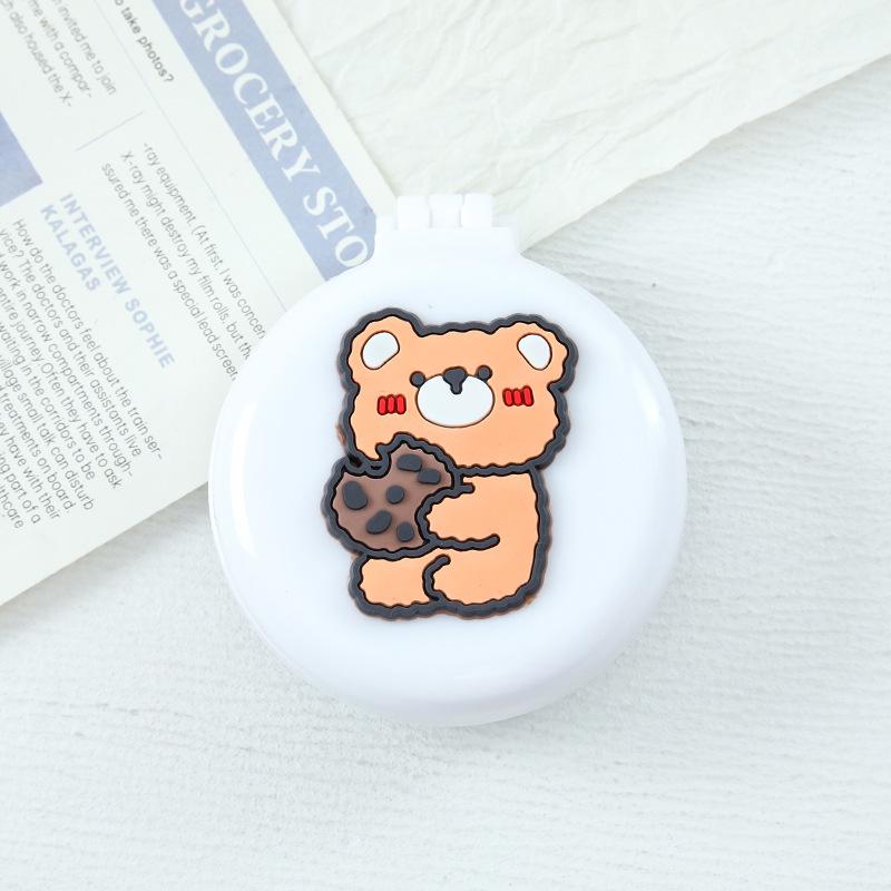 Симпатичные мини-складные гребни для волос с зеркалом, портативные для путешествий, массажная расческа для женщин и девочек, щетки для волос, аксессуары для укладки