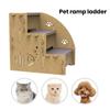 Pet Ladder for Small Dogs Detachable Pet Ladder for Dogs Cats Easy-to-install Three-step Stairs Wooden Supplies Easy To Install