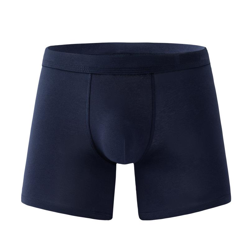 Мужское удлиненное термобелье плюс размер, мужские шорты с плоским углом из чистого хлопка, дышащие, для бега, длинные, быстросохнущие