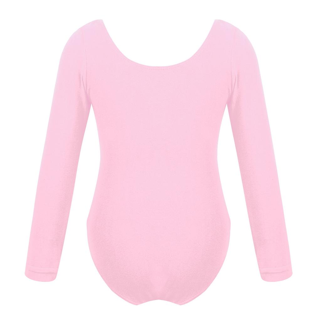 Детское платье-купальник с длинными рукавами для девочек, балетное платье, танцевальные костюмы для выступлений на сцене