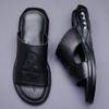 Fashion Men Leather Slipper Summer Casual Sandal 2024 Fashion Vintage Man Shoe High Quality Soft Comfort Casual Flats Beach Male Slipper