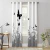 Травяной фон бабочка оконные шторы для гостиной спальни роскошные современные кухонные шторы тканевые шторы