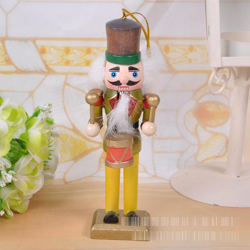Кукольные игрушки 13 см Щелкунчик Солдаты из орехового дерева Расписные детские рождественские игрушки 6 шт./лот