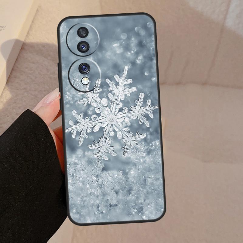Snow Snowflake Winter Case For Honor Magic 5 Lite Pro 50 70 90 8X 9X X6 X7 X8 X9 Honor X6a X7a X8a X9a X9b Cover