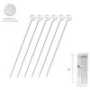 SATURNIA - Small Stainless Steel Skewers 30 Cm. (Bag 6 Units) Saturnia
