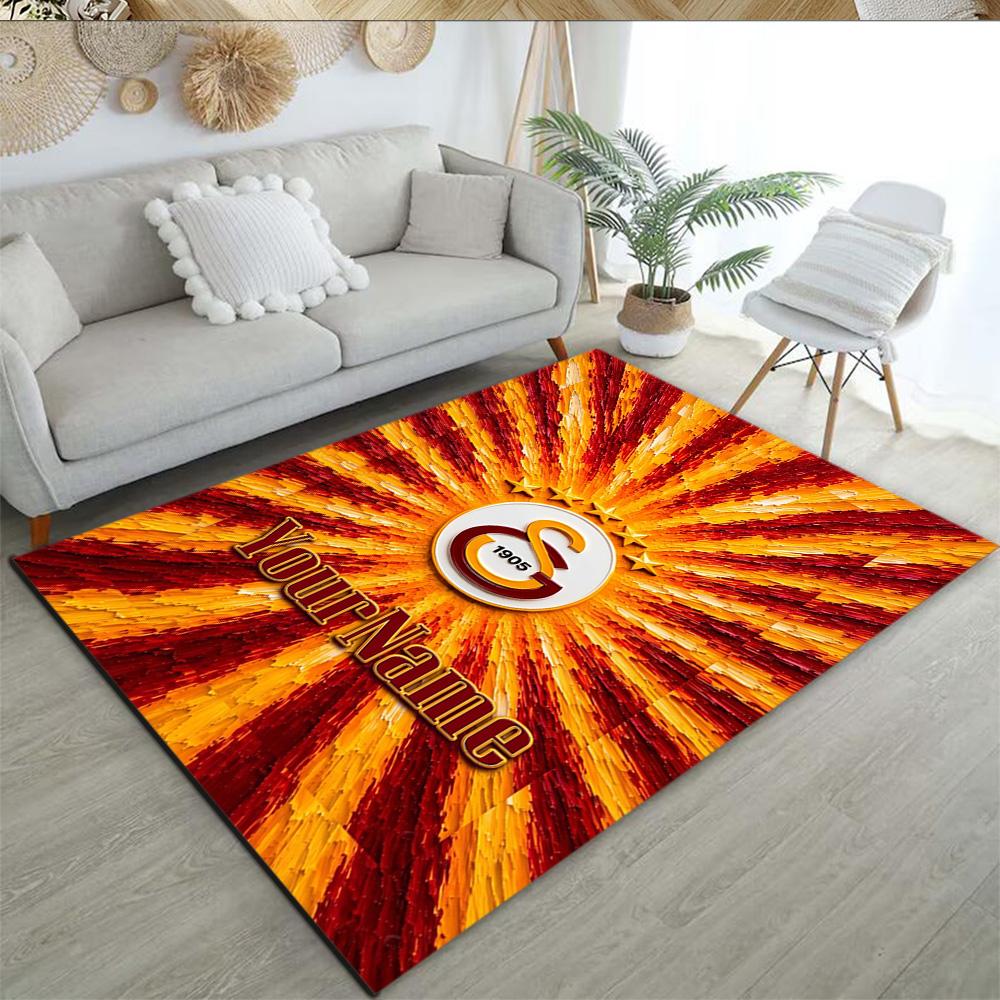 Galatasaray Customized Name Area Rug Suitable For Playrooms Kitchen Outdoor Decorate Room Antislip Carpet Anime Office Decor Spiritual Gift