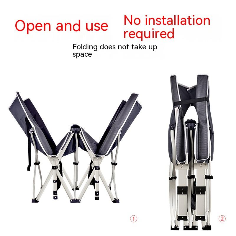 Складная кровать для офиса, обеденный перерыв, простой и портативный домашний эскорт, походная кровать, многофункциональное кресло