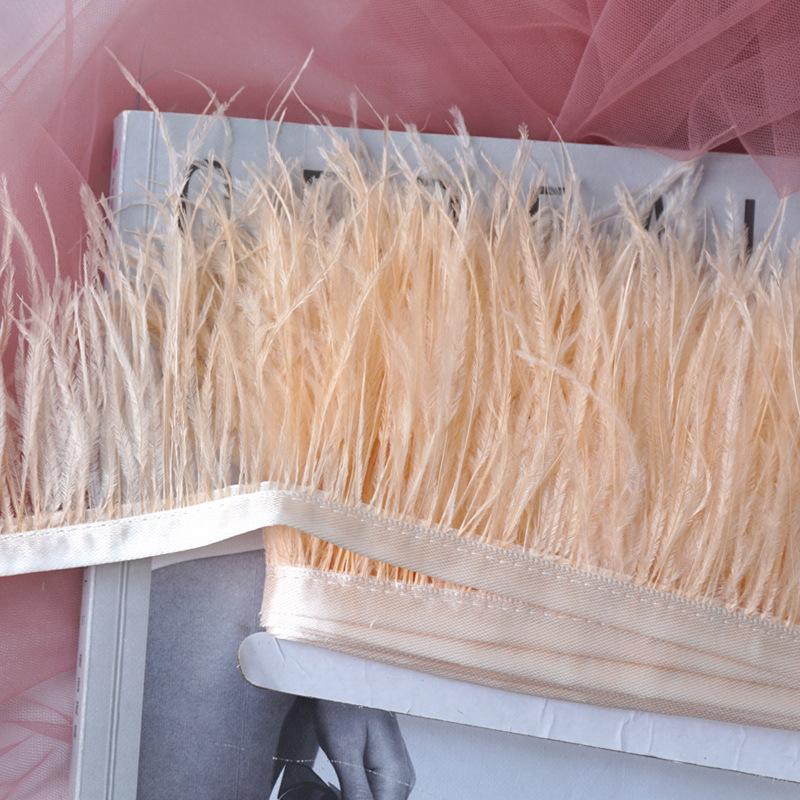 Отделка из страусиных перьев 10-13 см для украшения платья и танцевальной юбки - Аксессуары для одежды