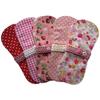 Sweet Cotton Cloth Pads, Mini Liners for Discharge, 5 Pads (Warm Color)
