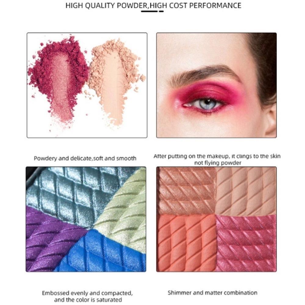 Стойкие мерцающие блестки телесного цвета с металлическими пигментами Палитра теней для век Пудра для век Косметика для глаз