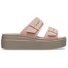 (WMNS) Crocs Pale Blush Brooklyn Sandal 'Brown Beige' Women's 207431-6RL