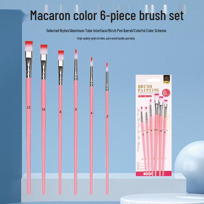 Macaron Color 5-Piece Children's Watercolor Brush & Pen Set