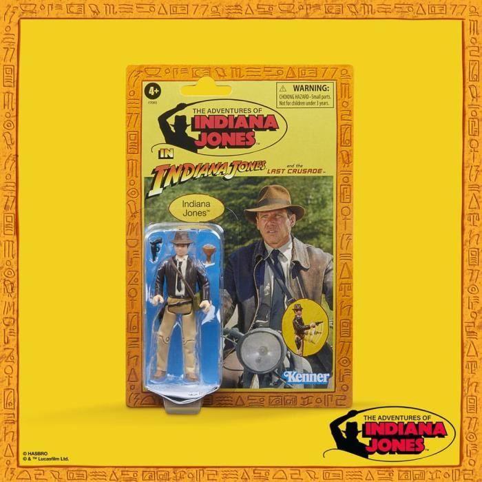 Figurine - HASBRO - Indiana Jones Retro Collection - 9,5 cm - Mixte - Détails réalistes