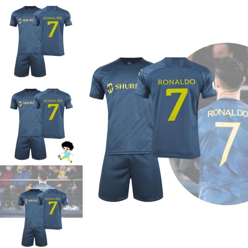 22-23 Победоносная команда Саудовской Аравии Футбольная майка Роналду 7 Детская футбольная форма Напечатанный номер