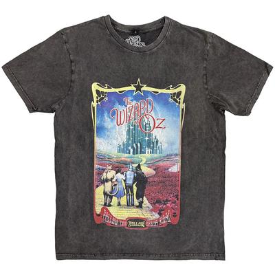 Футболка The Wizard of Oz Stone Wash: Дорога из жёлтого кирпича (Угольно-серый) ОФИЦИАЛЬНЫЙ