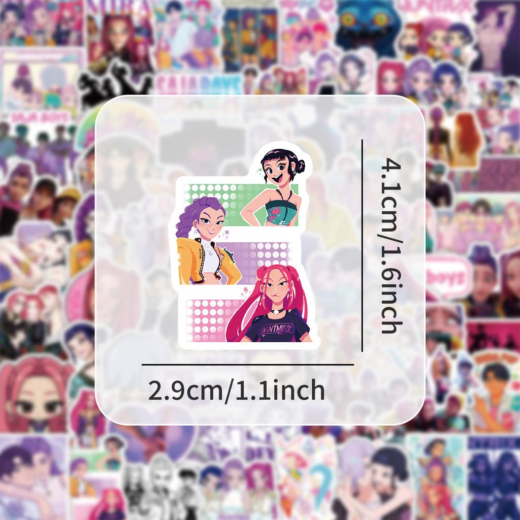 104 шт. Смешные Kpop Охотники на демонов Аниме Наклейки Сделай сам Мотоциклы Велосипеды Чемоданы Бутылки для воды Детская водонепроницаемая наклейка Игрушка