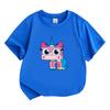 Мультяшная детская футболка Unikitty 100% хлопок с графическим принтом Детские футболки Милые для мальчиков и девочек Летние топы с круглым вырезом и коротким рукавом