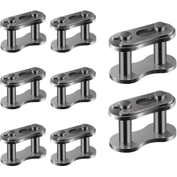 Pack-10#420 Chain Master Link Roller, Steel Alloy Heavy Duty Roller Chain Connector Links, Auto Parts for Dirt Bike Quad Buggy Mini Bike Pit ATV