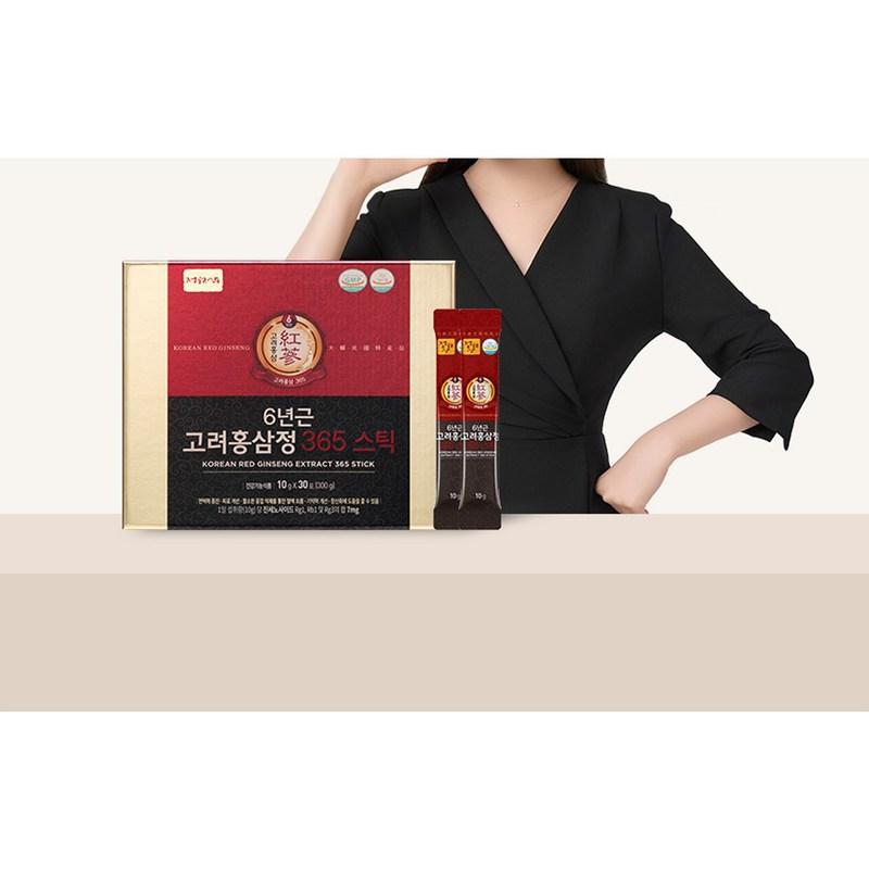 Garden Ginseng 6-year-old Korean Red Ginseng Extract 365 Stick Set, 300g, 1 Unit