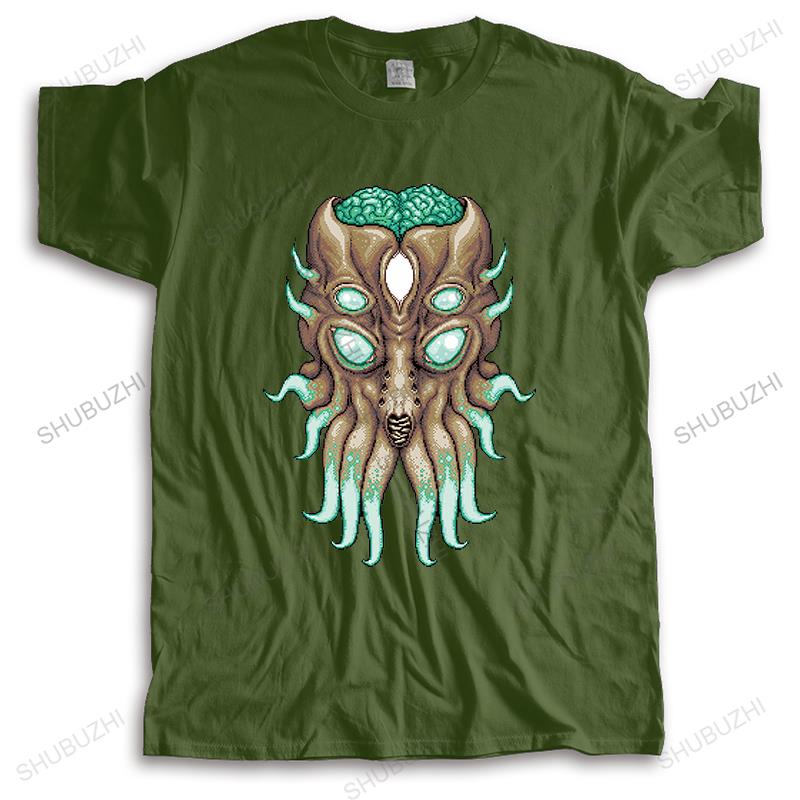 Men Fashion Brand T-shirt O-neck Tshirt Black New Terraria T Shirt Terraria Moon Lord Unisex Tee-shirt Teenagers Cool Tops