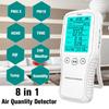 2200 mAh Digital PM2.5 PM10 Gas Analyzer Formaldehyde Detector Air Quality Monitor 8 In1 New Air Quality Tester