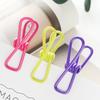 10Pcs Clothing Hanger Multicolor Notes Letter Paper Organizer Multipurpose Home Living Clothes Hangers Assorted Chip Bag Clips Jewelry Accessory