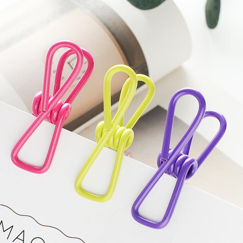10Pcs Clothing Hanger Multicolor Notes Letter Paper Organizer Multipurpose Home Living Clothes Hangers Assorted Chip Bag Clips  Jewelry Accessory