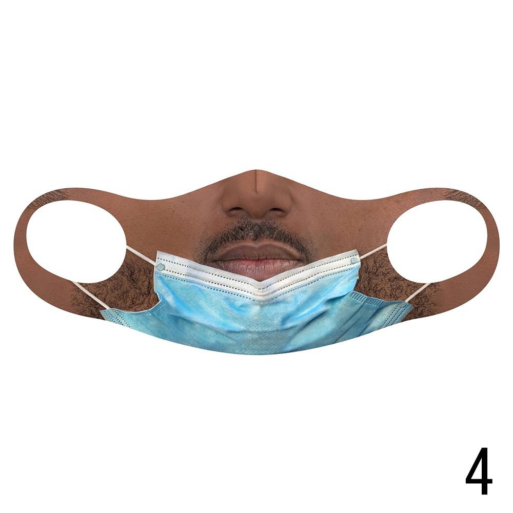 Новая индивидуальная забавная поддельная маска с принтом, хлопковая маска, уличная ветрозащитная и противотуманная моющаяся унисекс, модная маска для вечеринки, 1 шт.