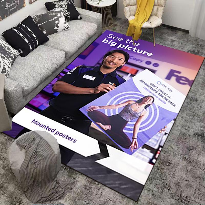 FedEx Office Mounted Poster Floor Mat Area Rug for Office Business Wall Decor