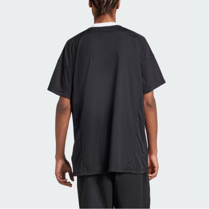 Adidas Оригинальная третья вратарская футболка ФК Бавария 24/25, пуловер с V-образным вырезом с принтом логотипа, удобная футболка с коротким рукавом для футбола, мужские топы, черный JG8283