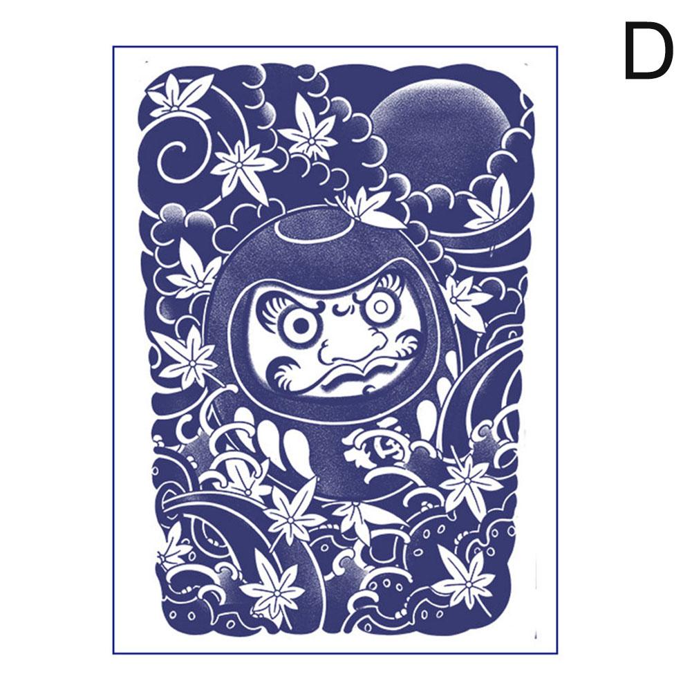 Сок травяной татуировки пластырь наполовину постоянный стирка не может удалить его водонепроницаемый и не отражающий рука сакуры кои рыба самец