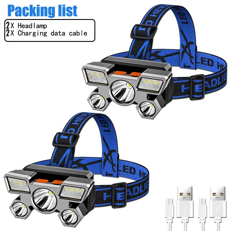 Powerful Rechargeable Head Flashlight for Fishing Led Headlamp Nitecore Camping Headlights Hunting Torch Hiking Front Lanterns