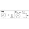 PIVOT DUAL GAUGE RS Tachometer DRXT Black