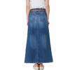 Women's Skirt Korean Fashion High Waist Slim Mid-length Blue A-line Denim Skirt Spring and Autumn Elegant