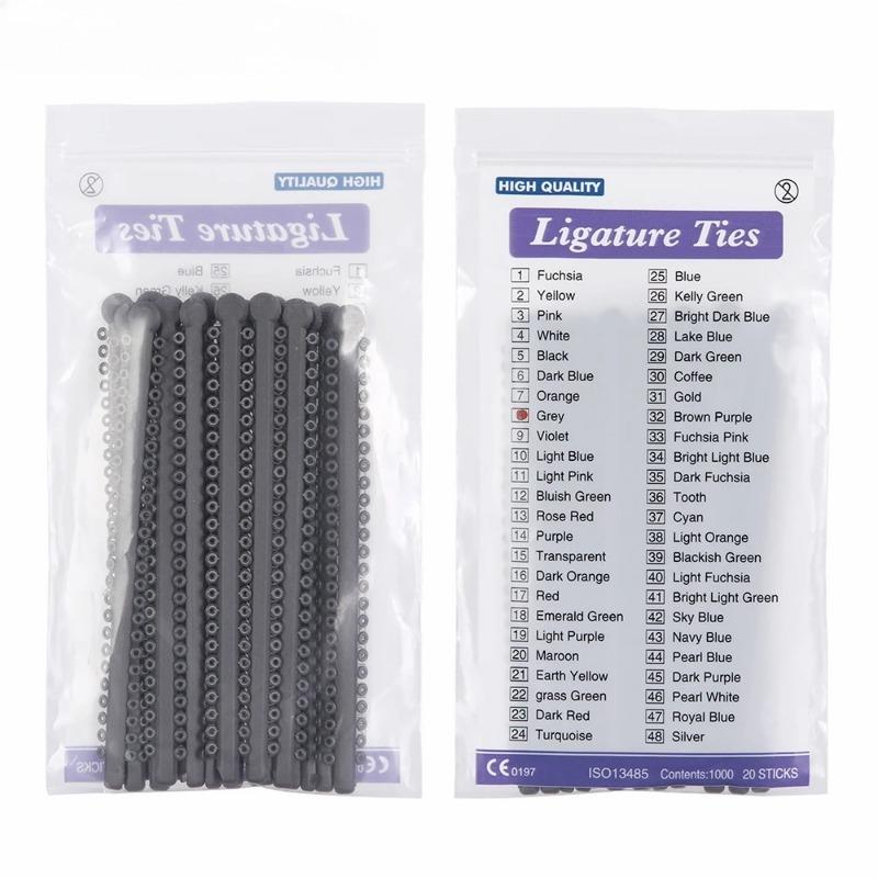 20 шт., стоматологические ортодонтические лигатуры, брекеты, эластичные резинки