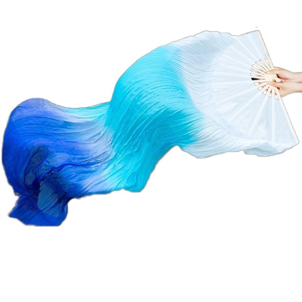 150см Веер для танца живота Имитация шелка Реквизит для танца Янко Реквизит для выступления Танцевальный длинный веер Сцена