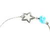 Les Trésors De Lily [K9565] - Blue 'Star' Silver Bracelet - 12 Mm