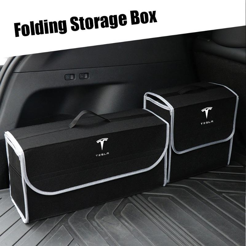 Car Trunk Large Capacity Sundries Storage Box Organizer Bag Tool Case For Tesla Model 3 Model X S 2016-2020 Decals TM3 TMX TMS Decal