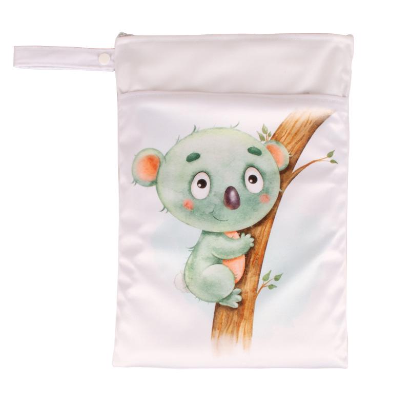 Новая водонепроницаемая сумка для подгузников двойного назначения 25x35 с двойной молнией