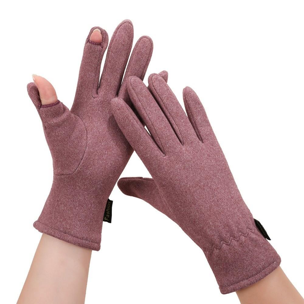 Touchable Screen Winter Gloves Plush Skiing Gloves New Driving Mittens  for Outdoor Cycling Skiing