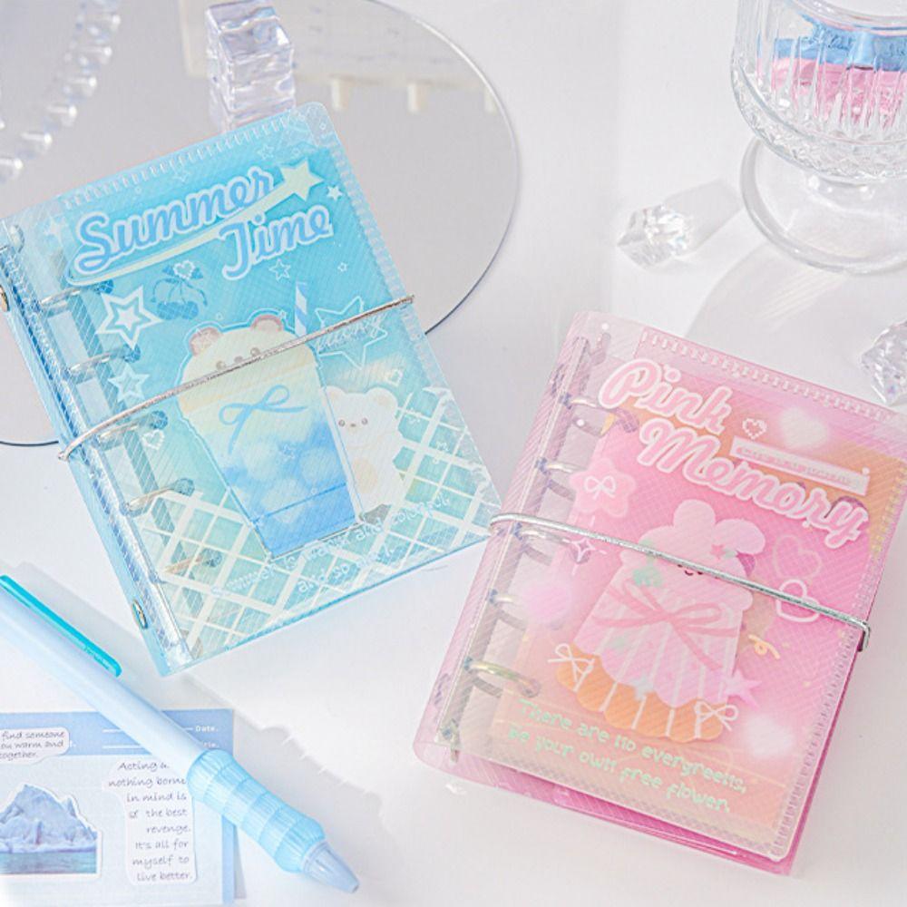 Exquisite Binder Ring Notebook Frosty Series Diary Book Creative PVC Notebook Journal Writing
