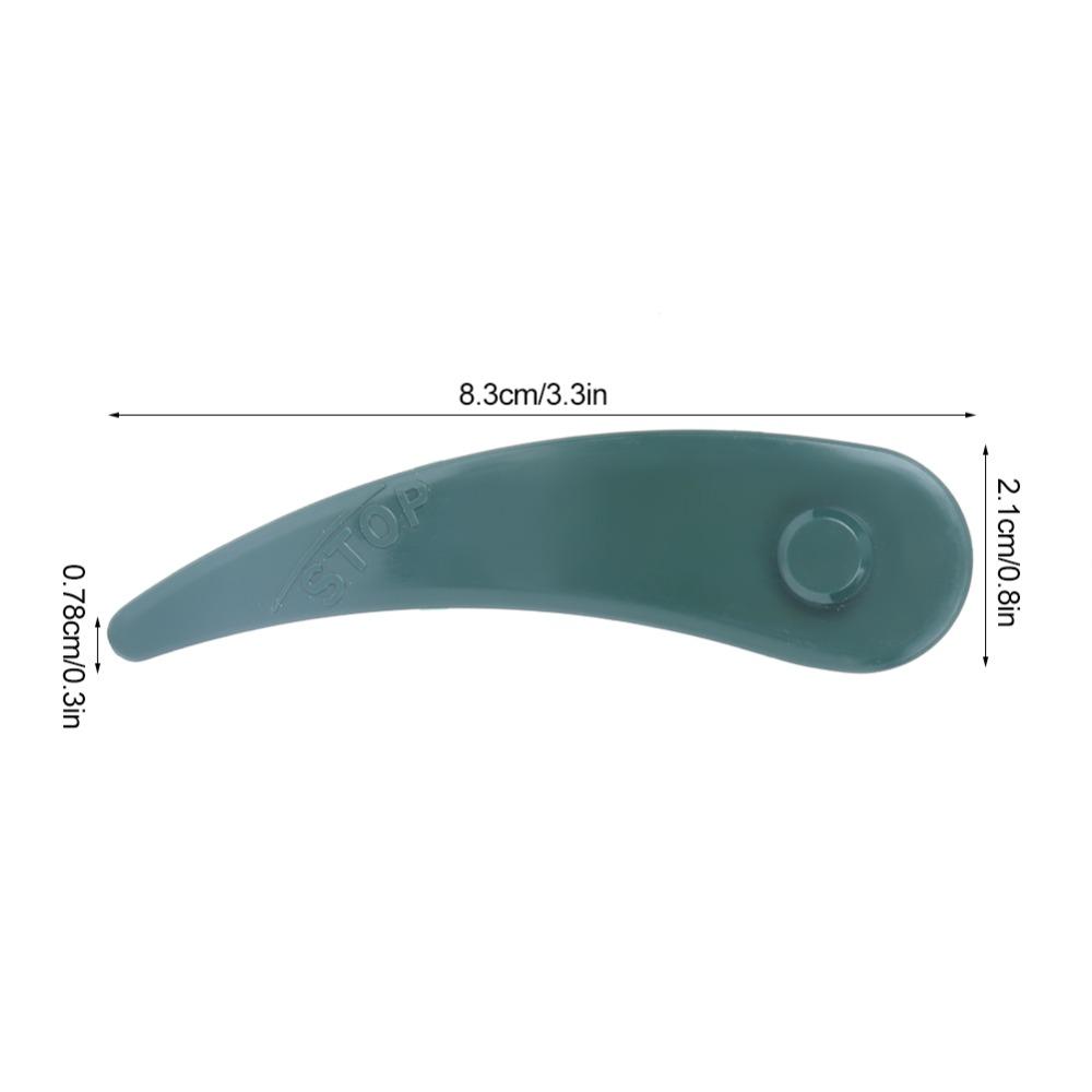 10pcs Green And Black Color Lawn Mower Blade Replacement Cutting Blade Weed Removal Use