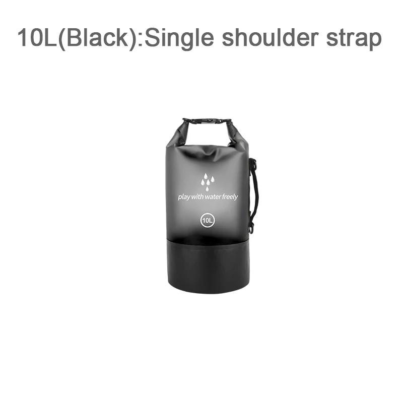 PVC Waterproof Dry Bag 2L/5L/10L/20L Outdoor Diving Foldable Man Women Beach Swimming Bag Rafting River Ocean Backpack