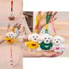 Teddy Dog Plush Pendant With Sweater Adorable Cartoon Dog Keyring For Backpack Decor