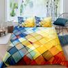 Dazzling Glowing Bedding Set 3D Duvet Cover Set Single Double Twin Full Size Teens Adults Bedclothes Soft Polyester Bed Linen