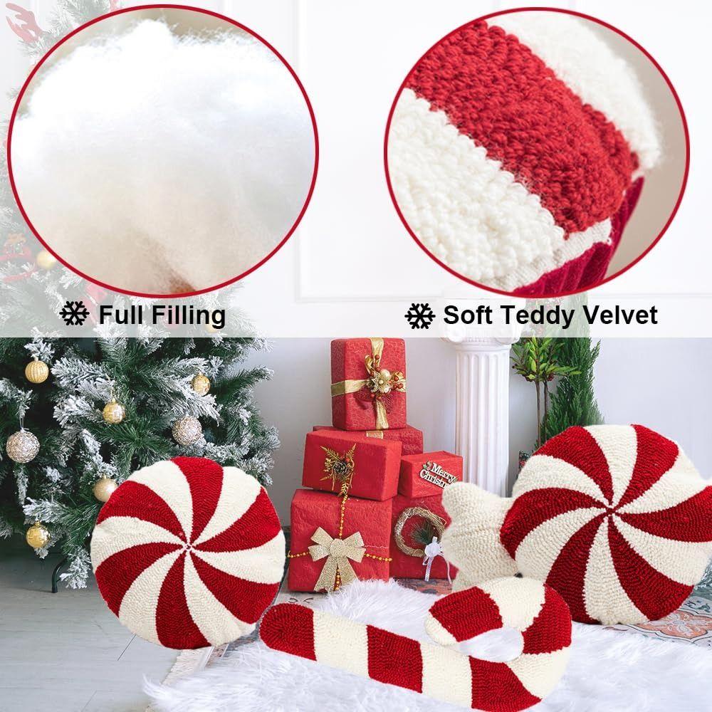 Pillow Cushions Christmas Cartoon Pillow Plush Red Decoration Pillow New Winter Pillow  Christmas