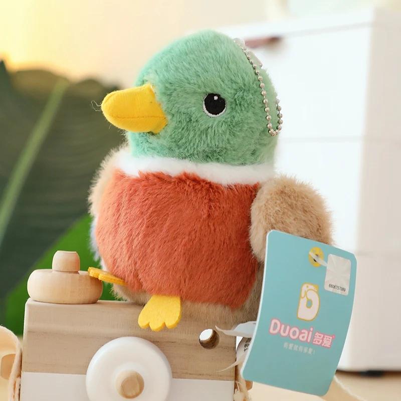 11cm Lovely Mini Bird Plush Toys Cute Simulated Kiwi Parrot Tit Bird Doll Cute Lifelike Bird Sparrow Bag Pendant Xmas Gifts Girl